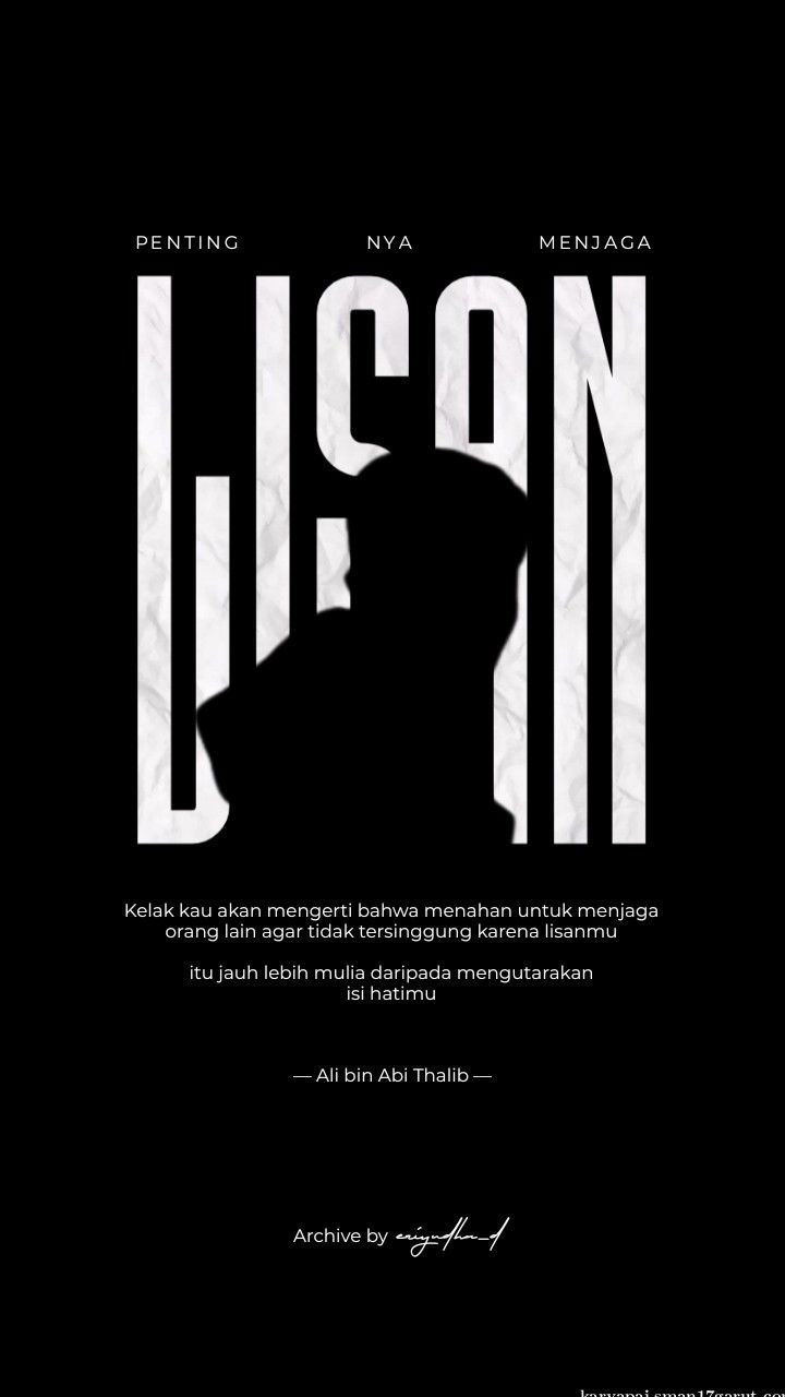 Menjaga lisan, Menjaga Iman