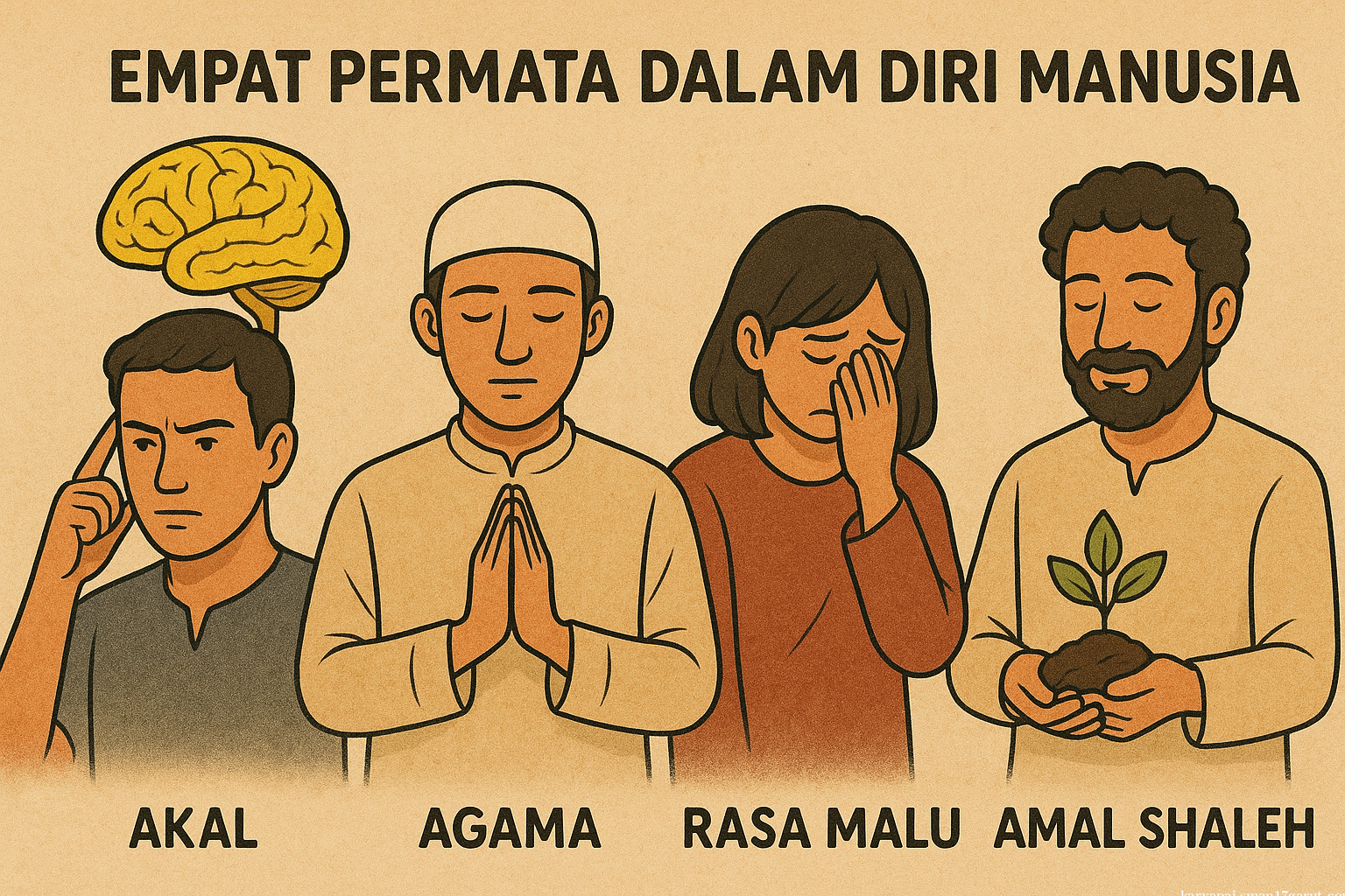 Empat permata dalam diri manusia